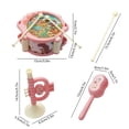 thumbnail image 3 of KTTECTOA Musical Toy Set Hand Pat Drum Rattle Trumpet Early Learning Percussion Instrument for Infants Safe ABS Plastic Newborn Gift for Boys and Girls Clearance Cute Stuff Canada Days, 3 of 6