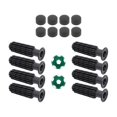 thumbnail image 1 of Lipstore 8 Pieces Table Football Replacement Handles Easy to Install Foosball Handles Green Footballs, 1 of 8