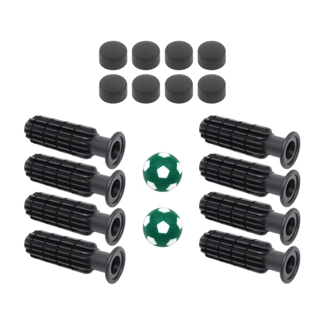 Lipstore 8 Pieces Table Football Replacement Handles Easy to Install Foosball Handles Green Footballs
