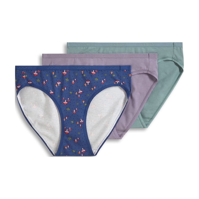 Jockey Bikini à Logo Extensible en Coton Biologique pour Femmes - Lot de 3