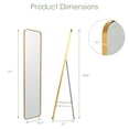 thumbnail image 2 of Costway Miroir Pleine Longueur Mural Suspendu avec Support Miroir Autoportant pour le Corps, 2 of 10
