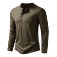thumbnail image 2 of T-Shirt à Manches Longues pour Hommes Hommes Décontracté Uni Chandail à Manches Longues Col Rond T-Shirt Hauts Blouse T-Shirts pour Hommes Mode Into the Am T-Shirts pour Hommes T-Shirt à Manches Longues, 2 of 9