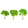 thumbnail image 1 of Bunblic 3 Pieces Mini Landscape Tree Model Trees DIY Crafts Railway Train Railroad Layout Diorama Tree Building Model Miniature Trees green trees, 1 of 8