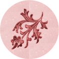 thumbnail image 1 of Ahgly Company Tapis d'Intérieur Lavable à la Machine, Carré, Transitionnel, Rose Pâle, Tapis de Zone, 3 Pieds Carré, 1 of 7