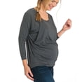thumbnail image 3 of Cameland T-Shirts de Maternité pour Femmes à Manches Longues Automne Hiver Allaitement Hauts Grossesse Décontractés Col Rond T-Shirt, 3 of 4
