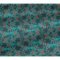 thumbnail image 5 of oneOone Viscose Jersey Fabric Leaves & Floral Block Print Sewing Fabric BTY 60 Inch Wide, 5 of 5