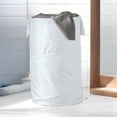 thumbnail image 3 of Mainstays 74l Panier à linge en polyester spiralé pop-up, blanc.pour adultes, 3 of 8