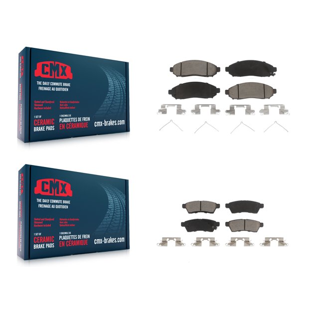 CMX Front Rear Ceramic Brake Pads Kit for Car Nissan Frontier Xterra Suzuki Equator KCX-100308