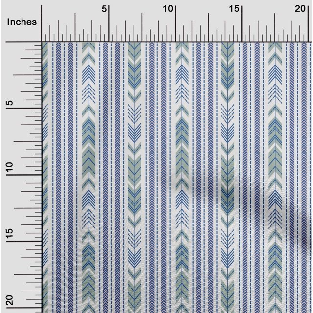 oneOone Silk Tabby Fabric Arrow & Stripe Geometric Decor Fabric Printed BTY 42 Inch Wide
