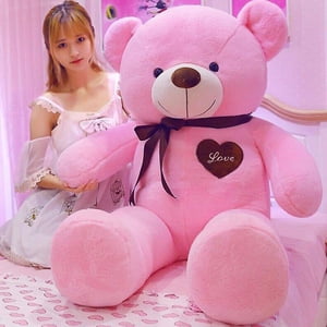 60/80/100cm Jouets en peluche d'ours en peluche géante en peluche douce en peluche en ours farci Poupée grande taille humaine en peluche