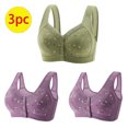 thumbnail image 3 of Bigersell Bras for Women Pack 3pcs Training Bra Style R-22 Breathable Pullover Bras R-22-green, 3 of 5