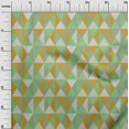 thumbnail image 3 of oneOone Cotton Poplin Light Green Fabric Geometric Sewing Craft Projects Fabric Prints By Yard 42 Inch Wide, 3 of 4