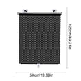 thumbnail image 3 of EGNMCR Home Decor 19.6x49.2in Multipurpose Adjustable Roller Shade For Windows No Drill Mounting Sunscreen Light Blocking Expandable For Bedroom Living Room Office Car Windshield Plastics curtains, 3 of 6