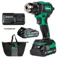 thumbnail image 1 of Metabo HPT 18V MultiVolt Cordless Driver Drill Kit | 620 in-lbs of Torque | Compact | Reactive Force Control | 22 + 1 Clutch Settings | LED Light | Belt Hook | Lifetime Tool Warranty | DS18DEX, 1 of 8