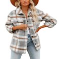 thumbnail image 2 of Chemise Ample pour Femmes Veste à Manches Longues avec Poches, 2 of 10