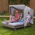 thumbnail image 4 of Double Chaise Lounge with Cup Holders - Gray, 4 of 9