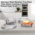 thumbnail image 4 of Stainless Steel Steamer Tray Rack Plate Steam Cooking 3 Stands Round Type 18-30, 4 of 11