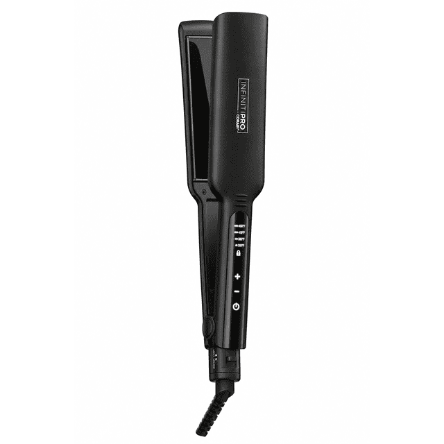 InfinitiPRO by Conair Tourmaline Ceramic Flat Iron, 2‑inch Plates, Black, 1 Pk