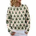 thumbnail image 1 of WZXFASHION Chandails de Noël pour Femmes 2025 Col Rond Vacances d'Hiver Mignons Chandails en Liquidation Col Roulé, 1 of 8