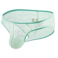 thumbnail image 2 of Fridja Men Casual Fashion Solid Charming Cutout Open File Ice Silk Briefs Lightweight Pouch Briefs Pack, 2 of 5