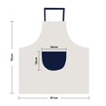 thumbnail image 2 of Graffiti Street New York Landmark Pattern Apron Adjustable Bib Cotton Linen BBQ Kitchen Pocket Pinafore, 2 of 2