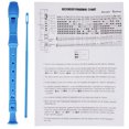 thumbnail image 2 of Beginner-Friendly Soprano Recorder, German-Style C Key, 8-Hole Design, Blue ABS Construction - Lightweight, Durable & Eco-Friendly Wind Instrument with Cleaning Stick and Fingering Chart for Kids &, 2 of 6
