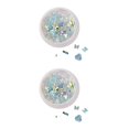 thumbnail image 4 of maskred 1/2/3/5 Art Crystal Flower Shining Rhinestone Pearl Sequin Rhinestone Manicure Decoration No.6 2PCS, 4 of 6