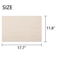 thumbnail image 4 of SUTENGDA Sets de Table Tissés Croisés pour Table à Manger en Vinyle PVC Ensemble de 4 12x18 Pouces Jaune, 4 of 7