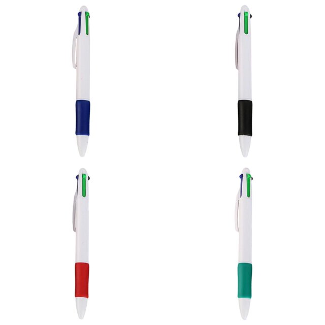 4 Color in 1 Ballpoint Pen (0.7Mm), Multicolor Retractable Pen for Note Taking and Journaling, Assorted inks Smooth Writing Pen for Schol Office Supplies , 4 Pcs