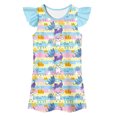 thumbnail image 1 of MIASHUI Robe de Princesse pour Tout-Petites Filles, Chemises de Nuit à Manches à Volants pour Filles, Pyjamas, Bleu, 3-4 Ans, 1 of 2