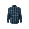 thumbnail image 2 of Diconna Chemise à Carreaux Slub pour Homme Coupe Ajustée Coupe Standard à Manches Longues Chemises Boutonnées Manteau Hauts, 2 of 9