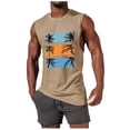 thumbnail image 2 of JDQJBZ Mens Sleeveless Undershirts Summer Solid Color Knit Crew Neck Sleeveless Tops Stretchy, 2 of 5
