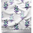 thumbnail image 1 of Soimoi Polyester Crepe Fabric Leaves & Floral Block Decor Fabric Printed Yard 42 Inch Wide, 1 of 4