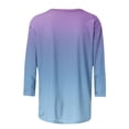 thumbnail image 4 of Hauts à Manches 3/4 pour Femme Mode Femme T-Shirt Ample Imprimé Blouse à Manches 3/4 Col Rond Hauts Décontractés T-Shirts en Coton Femmes T-Shirts pour Femme Mode T-Shirts à Manches 3/4 pour Femme, 4 of 5