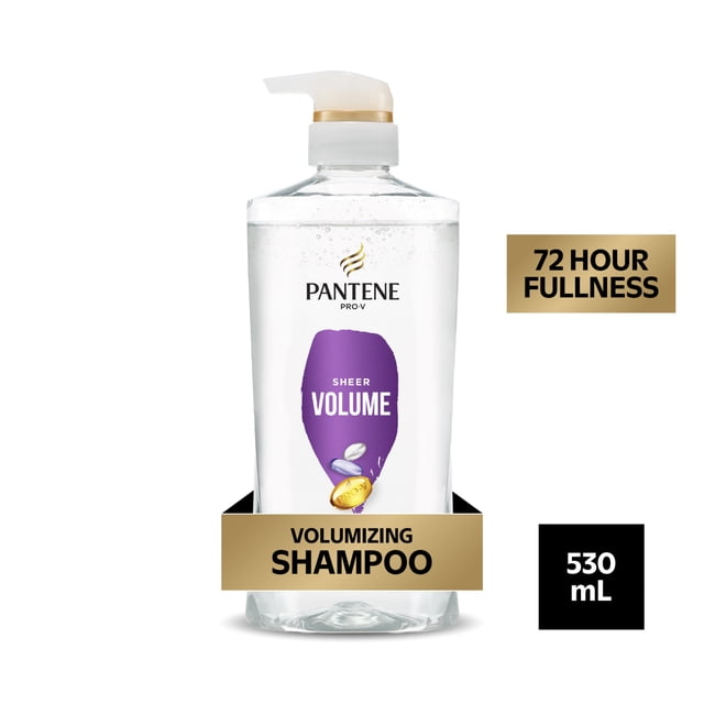 Pantene Volume Shampoo, Hydrates and Lifts, Adds Fullness, Pro-Vitamin B5, 530 mL