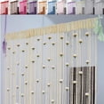 thumbnail image 2 of TIELUTT Rose Thread Door Curtain 2024 39x79 Inch String Total Curtains for Bedroom Shower Curtain for Small Shower Cold Blocking Window Curtains 6 Foot Curtains Sheer Curtains 96 Inches Long 4 Panels, 2 of 8