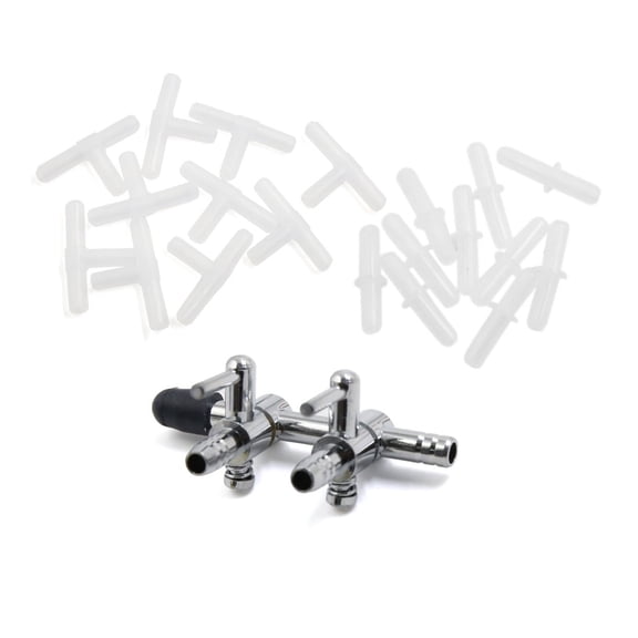 Unique Bargains 2-way Air Control Valve Tube Connector Aquarium Fish Tank Pump Accessories Set