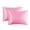 Pink, variant on Dvkptbk Satin Pillowcase for Hair and Skin, Silk Pillow Cases 2 Pack Standard Size 20"x 26", Breathable Smooth Cooling Pillow Covers for Sleeping, Satin Pillow Case Cover, Gray Silk Pillowcase