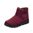 thumbnail image 2 of Bottes d'Hiver Femmes Imperméables Chaussures de Neige Plates Bottines Décontractées Chaussures Grande Taille, 2 of 7