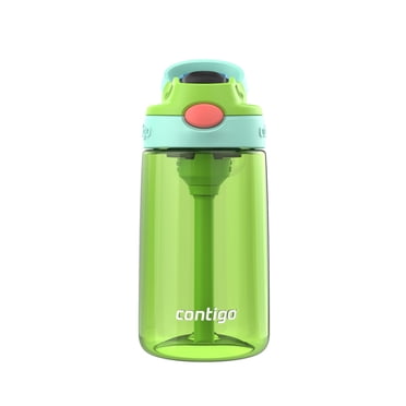 Bouteille d’eau pour enfants Contigo Aubrey avec paille, antifuite et antidéversement, lime fraîche vigne jade
