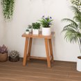 thumbnail image 4 of Gymax Teak Shower Bench  Bathroom Shower Stool for Shaving Legs & Spa Bath Natural, 4 of 10