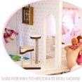 thumbnail image 2 of LEEYNEER Miniature Wooden Cat Scratching Post Mini Cat Tree Model Miniature House Accessory, 2 of 6