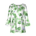thumbnail image 5 of Blouses pour Femmes, T-shirt Imprimé Mode Manches 3/4 Blouse Col en V Hauts Décontractés, 5 of 5