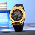 thumbnail image 4 of SKMEI 2471 Multifunctional Silicone Glow-in-the-Dark Sports Watch with 50M Waterproof, World Time, and LED Backlight, Black, 4 of 7