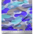 thumbnail image 1 of Soimoi Rayon Fabric Two Tone With Grey Camouflage Printed Fabric 1 Yard 42 Inch Wide, 1 of 3