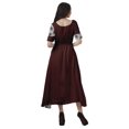 thumbnail image 4 of Moomaya Robe Midi en Viscose à Manches Courtes Imprimée Style Santoon à Taille à Cordon pour Femmes, 4 of 4