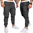 thumbnail image 4 of Mens Slim Fit Work Combat Trousers Cargo Pants with Multi Pockets, 4 of 4