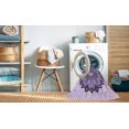 thumbnail image 2 of Ahgly Tapis Rectangulaire Lavable en Machine Intérieur Transitionnel Fleur Rose, 7 Pieds x 9 Pieds, 2 of 7