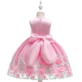 thumbnail image 2 of LEEy-world Robe de Princesse Déguisement pour Petites Filles Tout-Petits Enfants Bébés Filles Dashiki Style Traditionnel Manches Courtes Col Rond Robe Ankara Robes de Princesse Ensembles, Rose, 2 of 5
