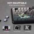 thumbnail image 4 of EPOMAKER Aula F108 Wireless Gaming Keyboard, Full Size Mechanical Keyboard with 4000mAh Battery, 108 Hot-Swappable and Programmable Keys, RGB Backlig, 4 of 7